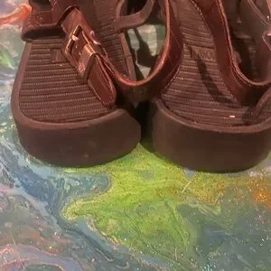 Vintage 2000s GIANNI VERSACE brown Strappy Sandals size 12 Versace Sandal - Etsy main image 3